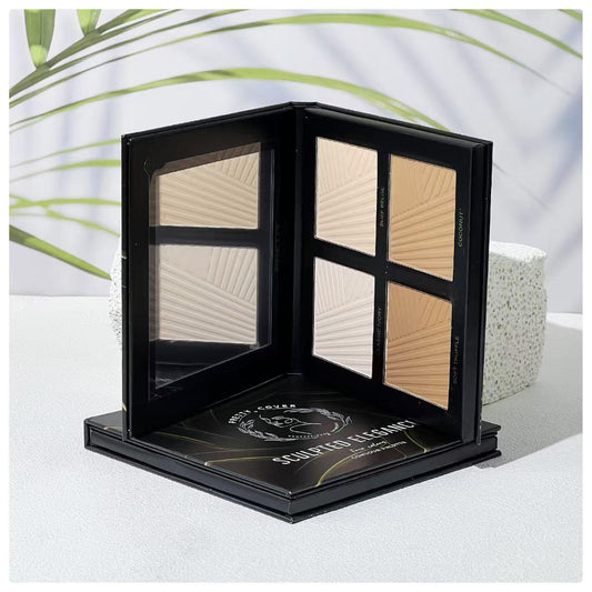 Pretty Cover Sculpted Elegance 4 Color Contour Palette | Highlight & Contour Makeup Palette