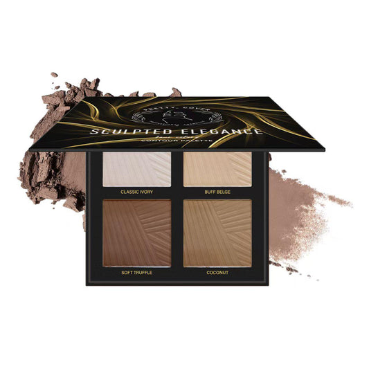 Pretty Cover Sculpted Elegance 4 Color Contour Palette | Highlight & Contour Makeup Palette